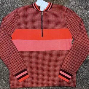 Paul Smith Sweater Men’s Size Small Multicolor Houndstooth & Stripes